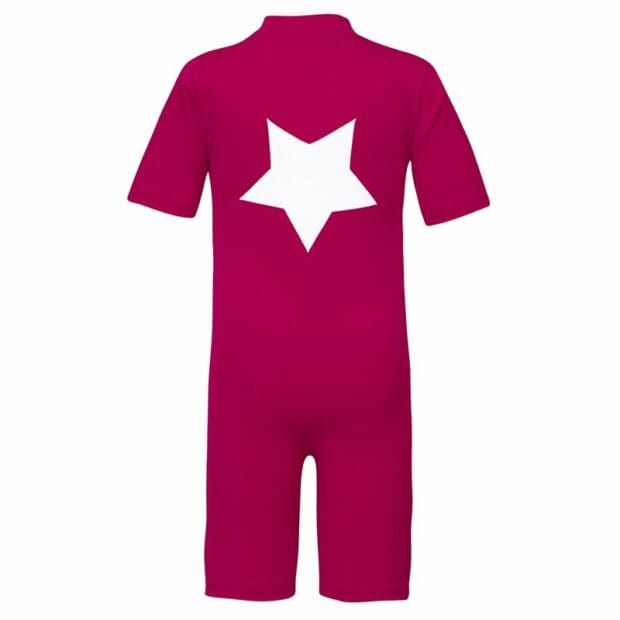 Noe STAR sunsuit S/S - amaranth