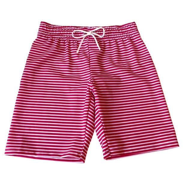 Alex kurze Badehose - amaranth-white