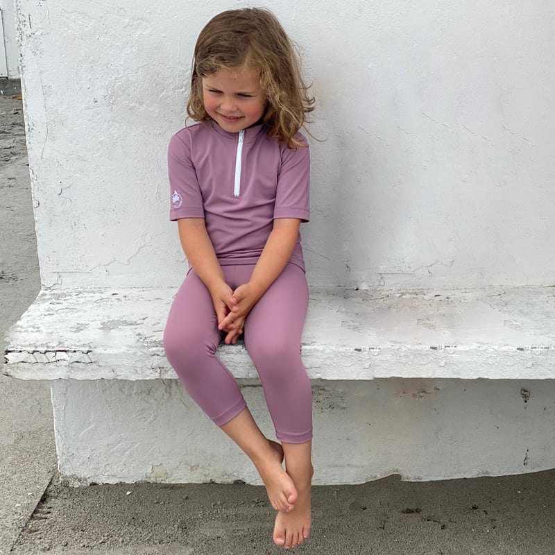 Fly UV-Leggings - heather - Petit Crabe