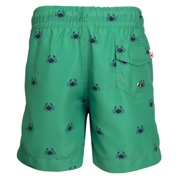 Boardie Swim Shorts - green-crab - Petit Crabe