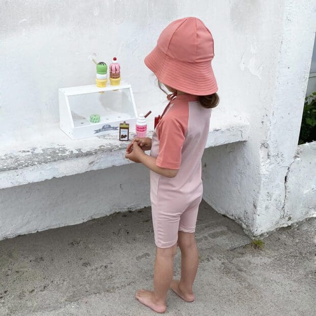 Multi Color Sunsuit S/S - rose-nude