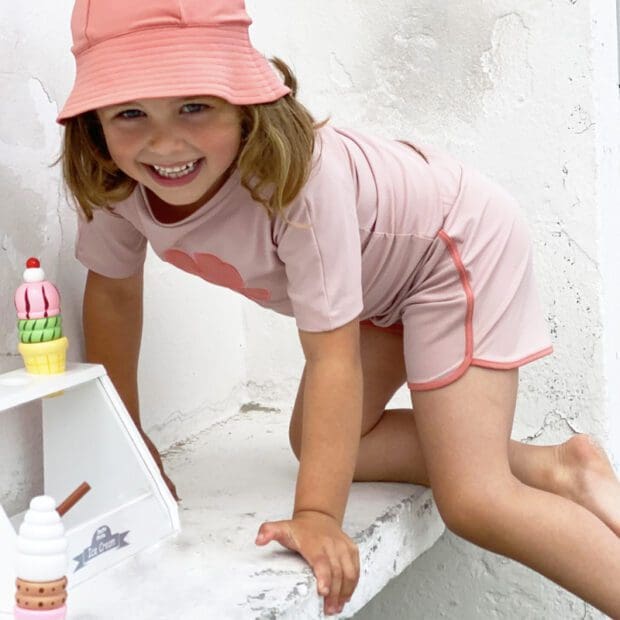 Alexa Swim shorts - rose-nude-morocco