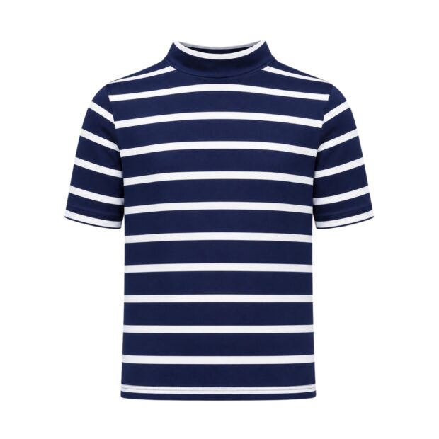Ash UV Turtleneck  - blue-white