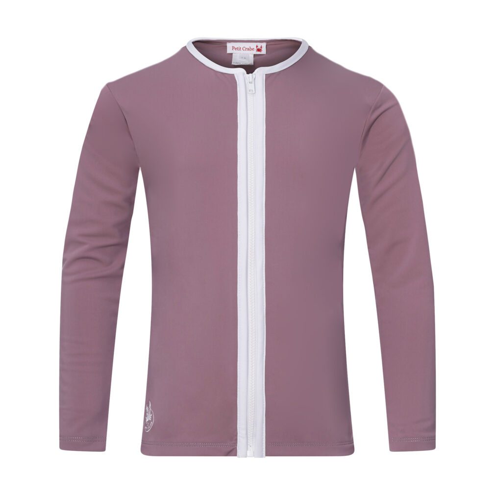 66-HE Basic zipper UV shirt front