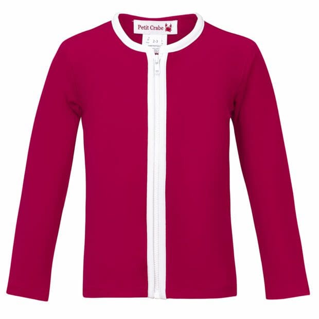 Etoile UV-Badeshirt mit YKK Reissverschluss - amaranth