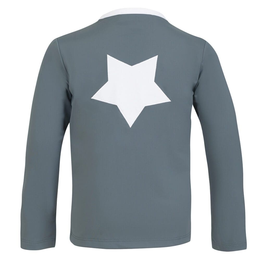 Etoile Zipper UV-swim shirt L/S - coal - Petit Crabe