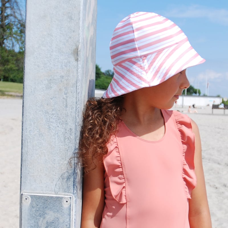 Frey Sun hat - sorbet-stripes - Petit Crabe