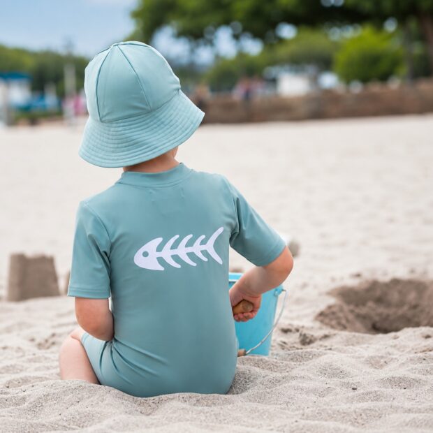 Noe FISHBONE UV-dragt - jade
