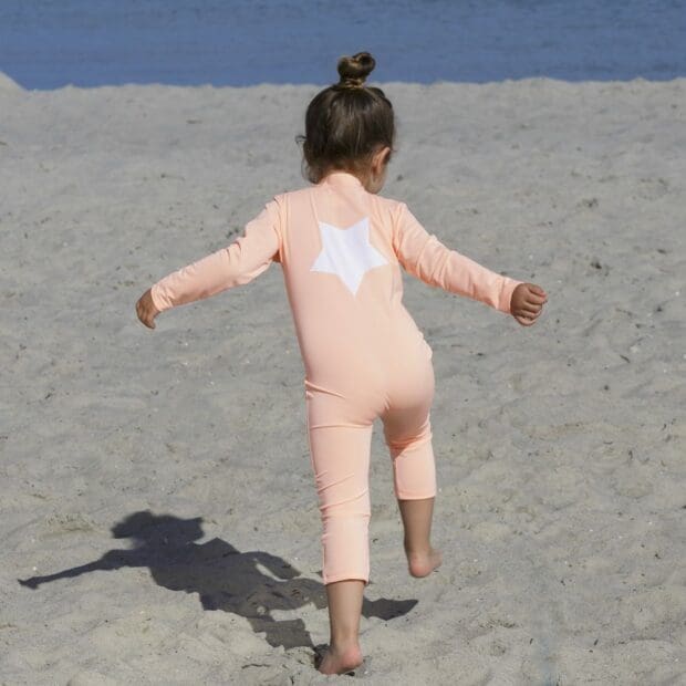 Lou STAR Sunsuit L/S - Peach