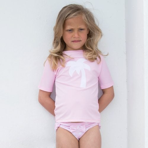 Luna PALM Badeshirt mit U-Boot Kragen  - ballerina