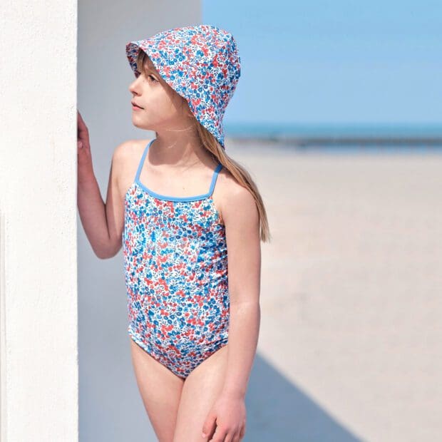 Barbara Swimsuit - "wiltshire" Made with Liberty fabric - Petit Crabe