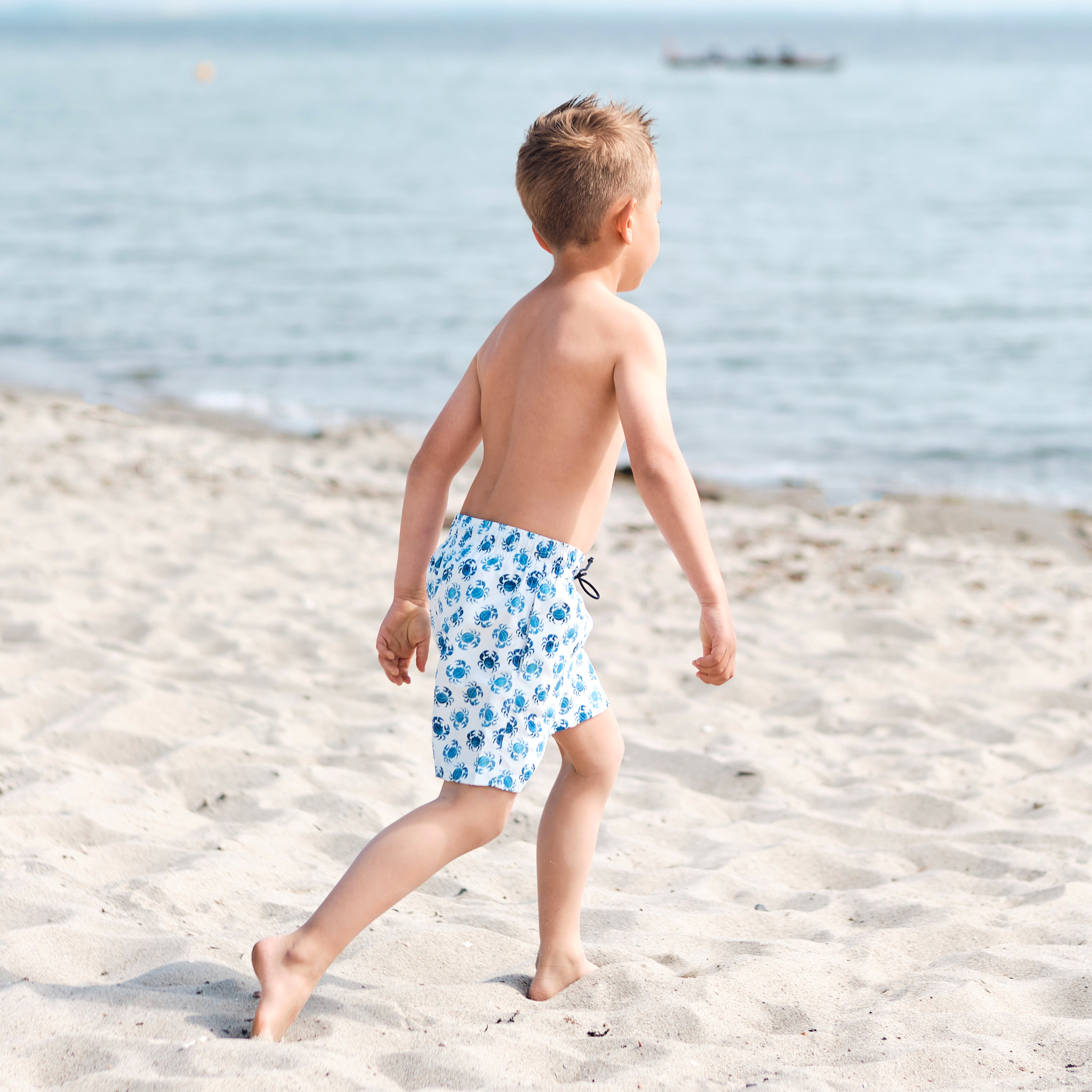 Kid’s Boardie Watershorts Shorts in Creme Clouds