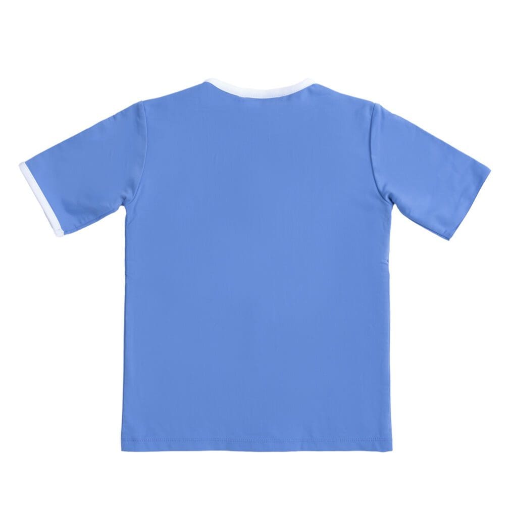 Salo Zipper UV-swim shirt S/S - cornflower - Petit Crabe