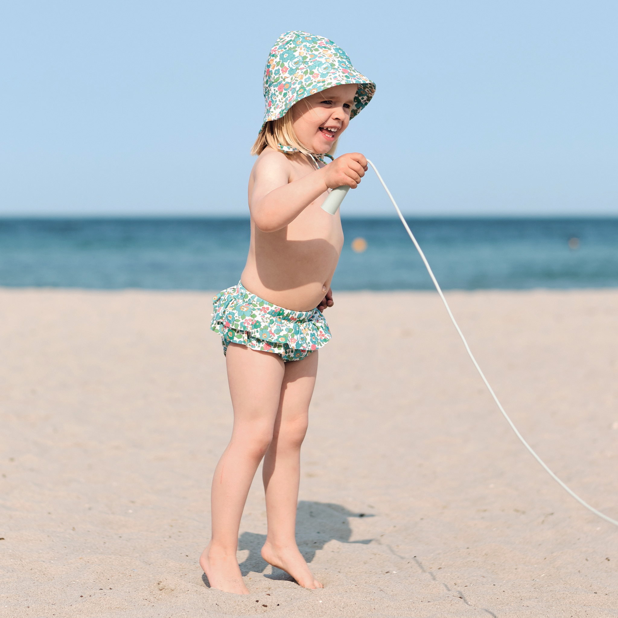 Ida Swim nappy - “betsy D” Made with Liberty fabric - Petit Crabe