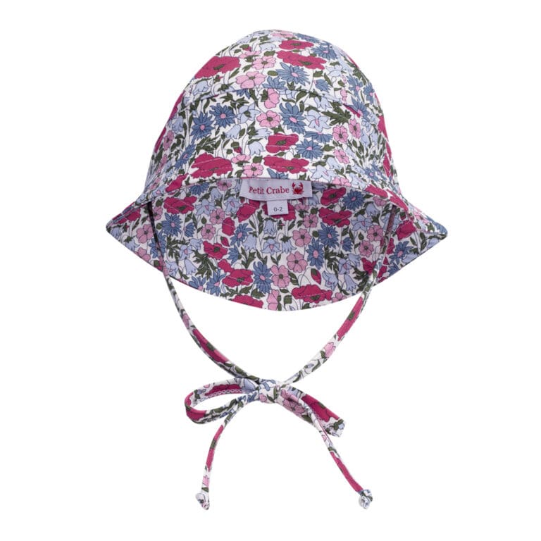 Lollipop Liberty Floral Lycra Scalloped Sunny Hat main image 1
