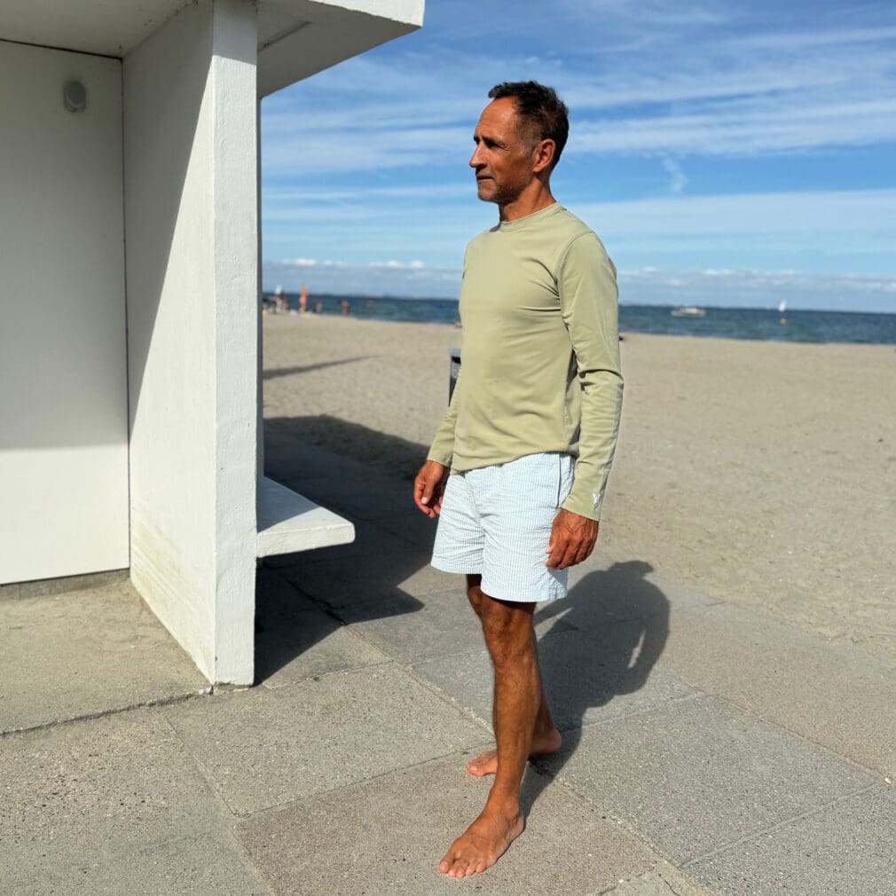 Enzo Man UV-Swimshirt L/S – olive - Petit Crabe
