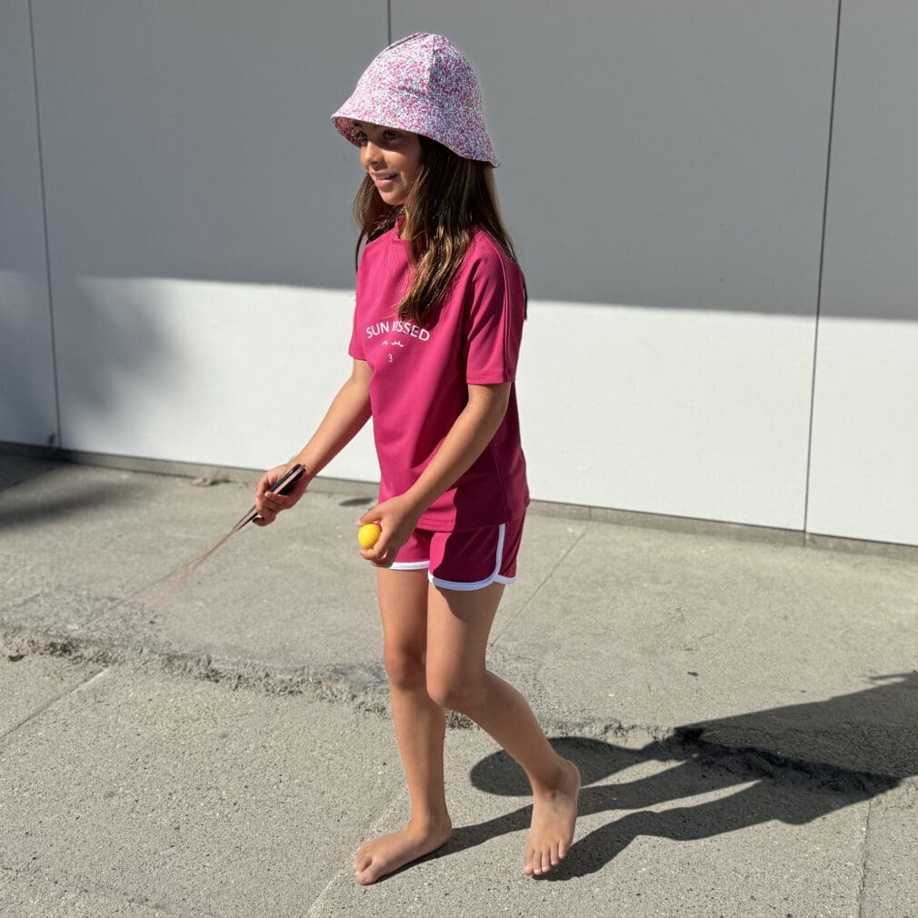 Alexa Swim shorts – mulberry - Petit Crabe