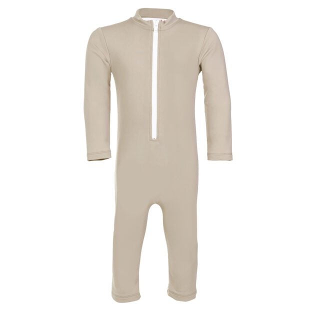 Lou BASIC UV-sunsuit L/S - cappuccino