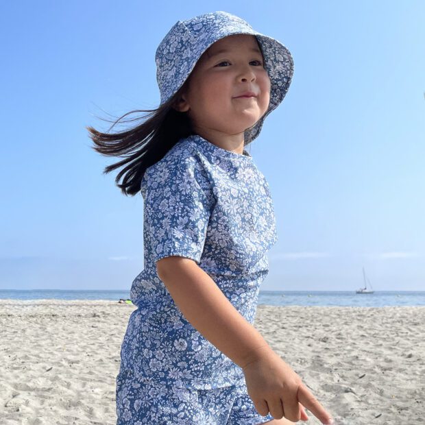 Luna UV Bluse – “Evening Sky” Made with Liberty fabric