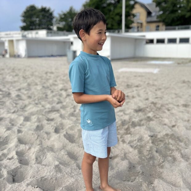 마일로 수영복 Milou swim shirt S/S- Stone