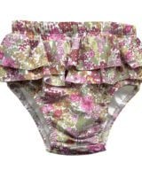 80-ANNIE Ida Swim nappy – “Margaret Annie” Made with Liberty fabric front