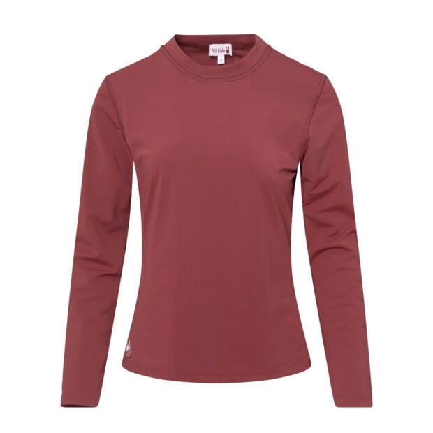 Elle Woman Swimshirt L/S – Maroon