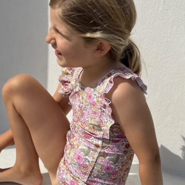 Bade badeanzug – “Margaret Annie” Made with Liberty fabric