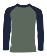 77-AR:BL Raglan UV swimshirt front-2